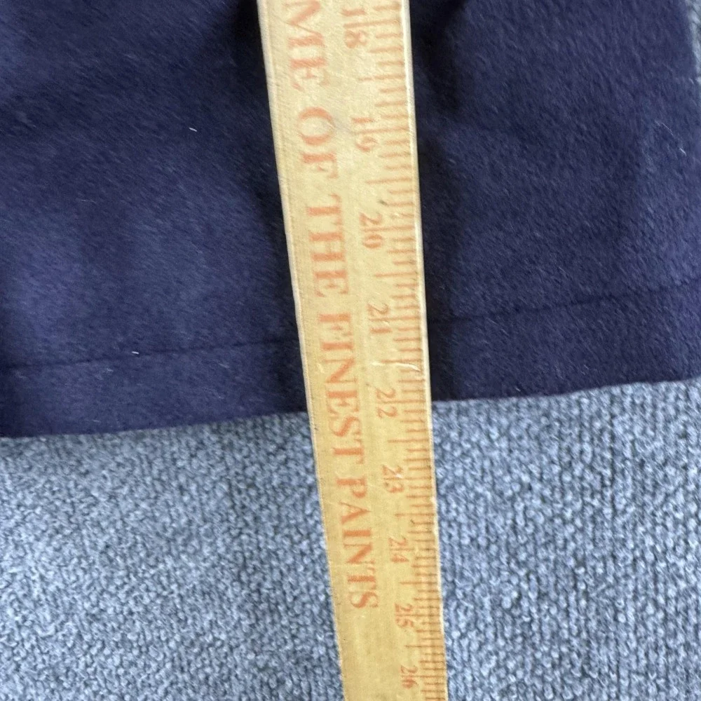 Polo Ralph Lauren Pea Coat Boys 8 Blue Wool Double Breasted Patch S815-0001